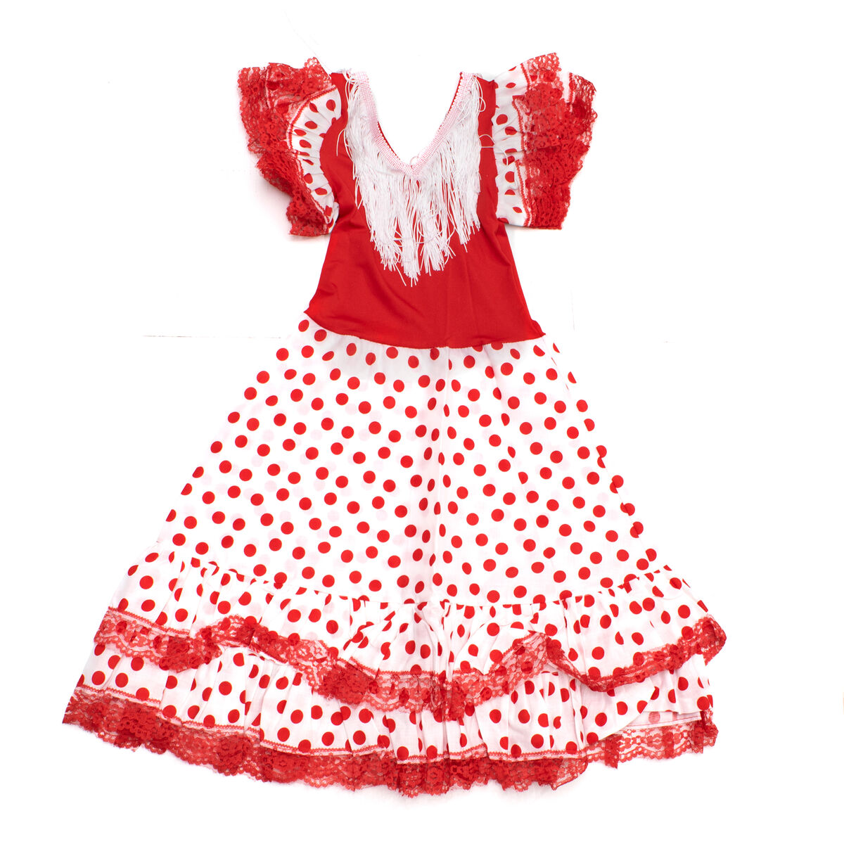 Vestido Flamenco VS-RBLANCO-LRO10 10 Años