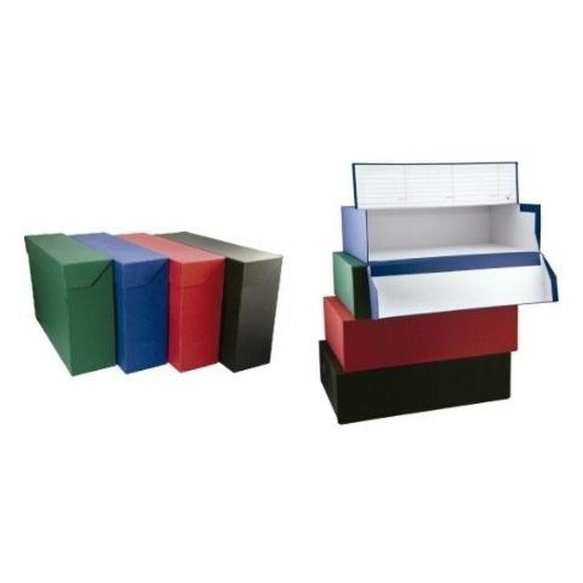 Caja de Archivo Mariola Negro Folio 39 x 25,5 x 20 cm