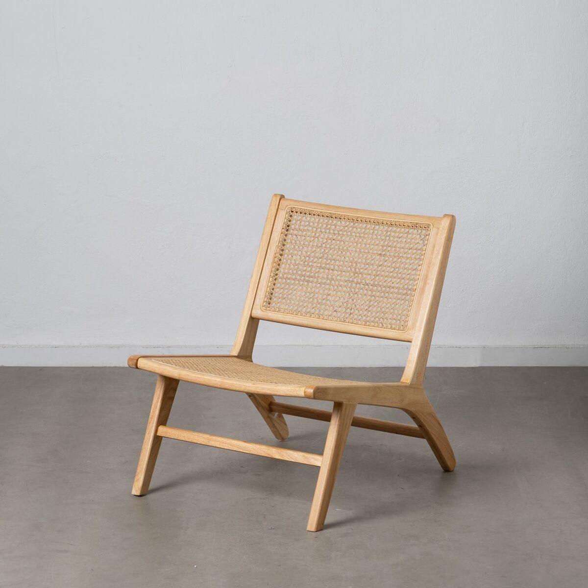 Sillón Natural Madera Ratán 60,5 x 73,5 x 72,5 cm