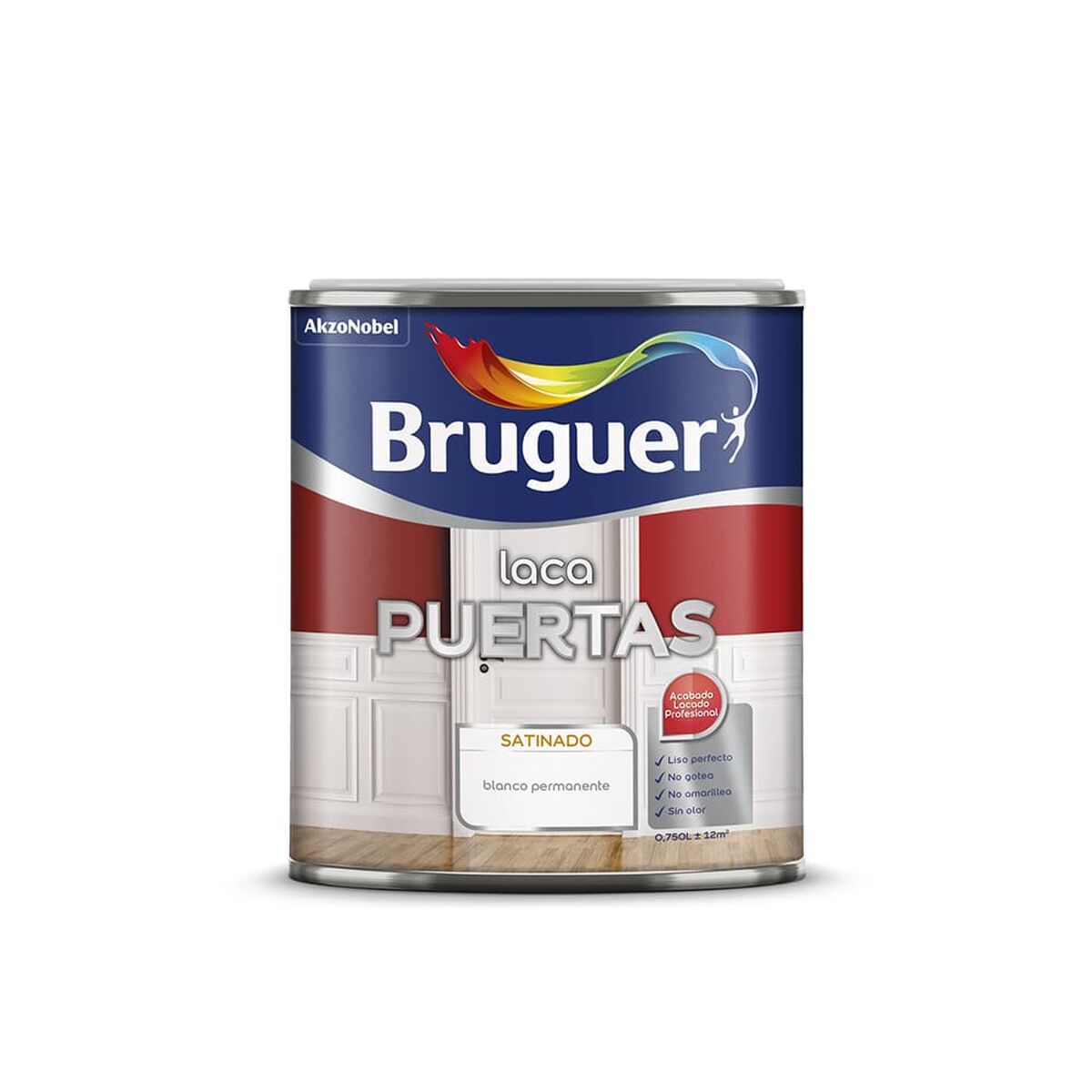 Esmalte sintético Bruguer 5297934 Permanent White Satinado Puertas Laca