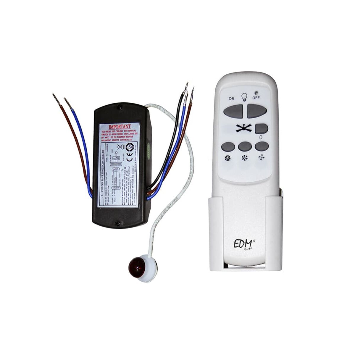 Mando a distancia para ventilador EDM 33997 Ventilador de Techo