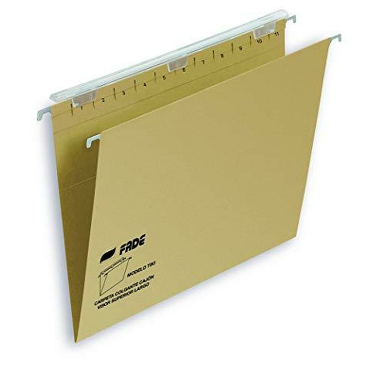 Carpeta Colgante FADE Tiki Marrón Folio (25 Unidades)