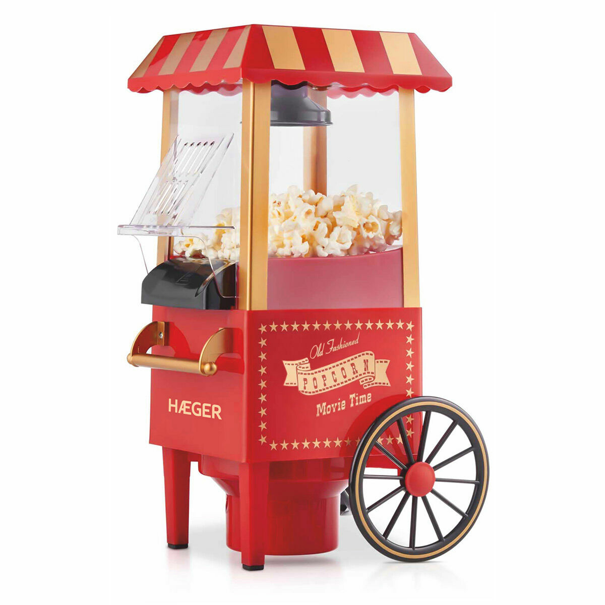 Máquina de palomitas Haeger PM-120.001A Rojo 1200 W