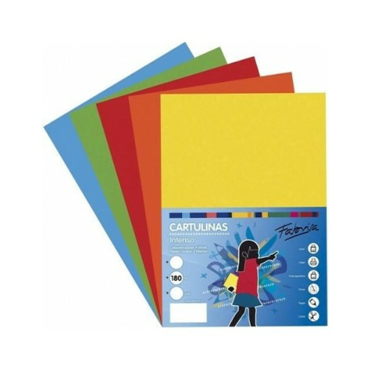 Cartulinas Fabrisa Multicolor 50 x 65 cm