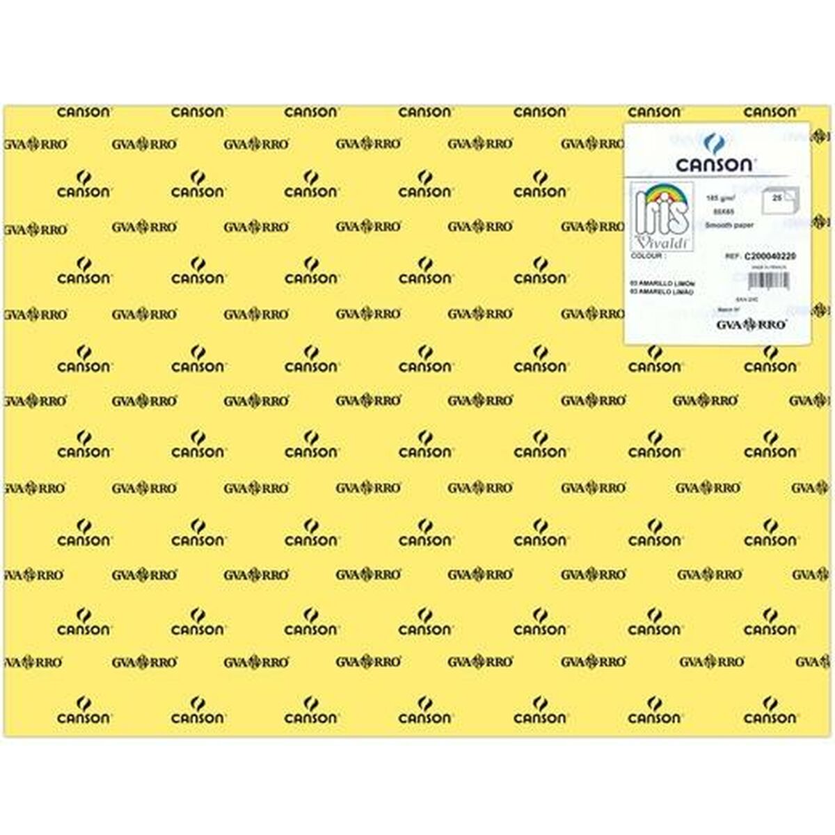 Cartulinas Iris Lemon Amarillo 50 x 65 cm