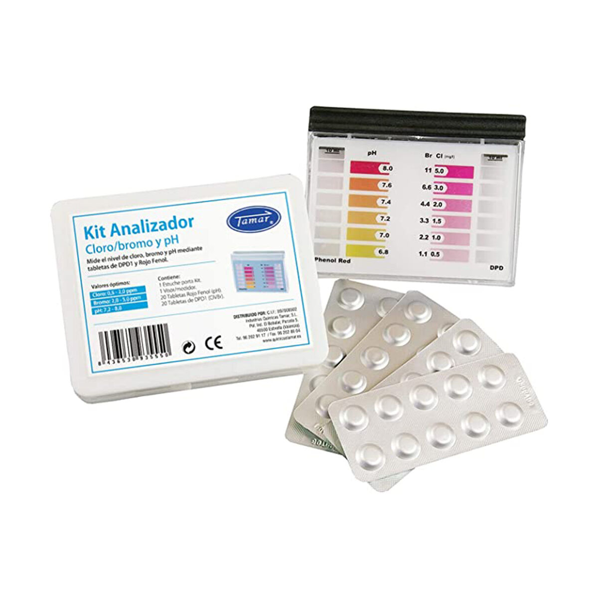 Kit de Mantenimiento para Piscinas Tamar dpd1 1175600000 Test de PH