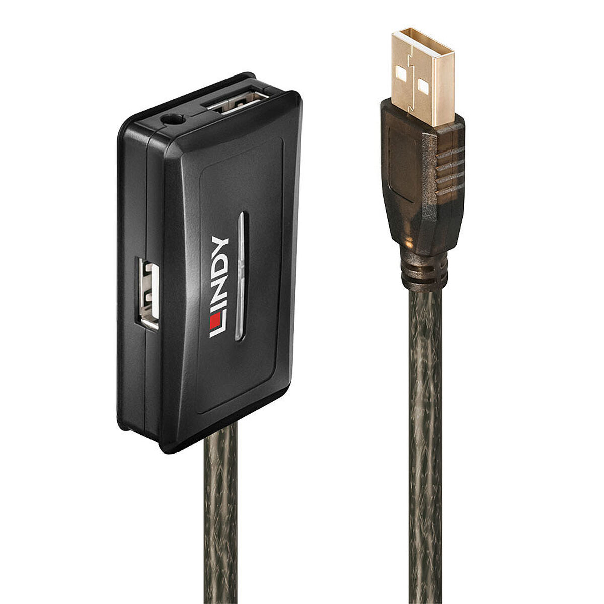 Hub USB LINDY Negro Gris