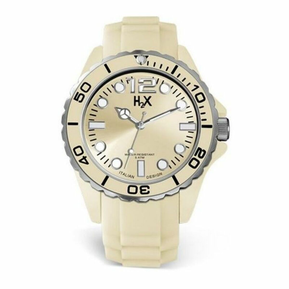 Reloj Unisex Haurex Crema (Ø 42 mm)