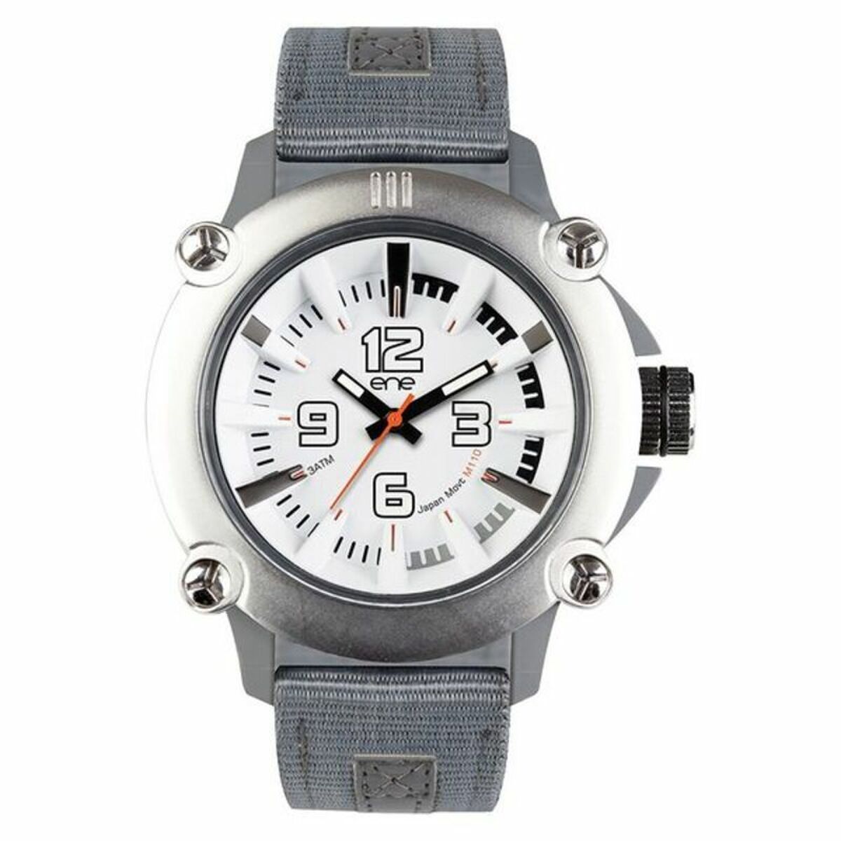 Reloj Hombre Ene Plateado (Ø 51 mm)