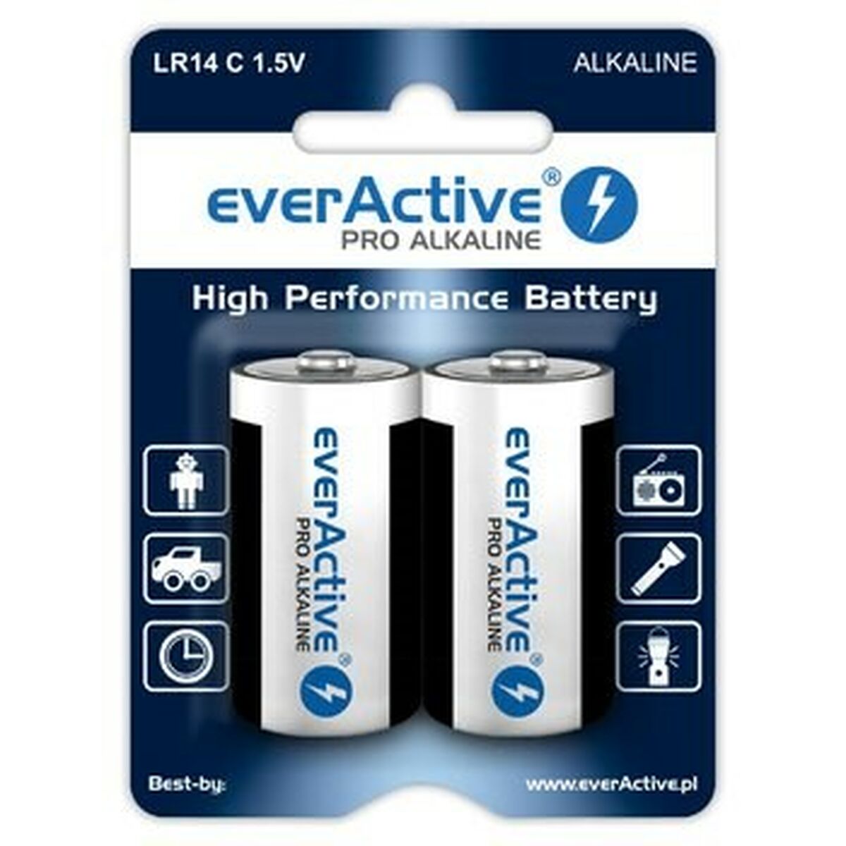 Pilas EverActive Pro LR14 C 1,5 V Tipo C (2 Unidades)