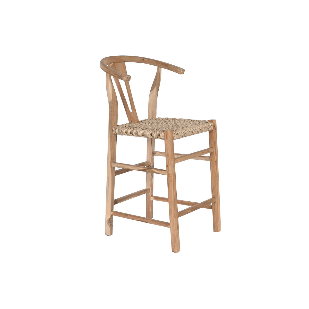 Taburete DKD Home Decor Natural Teca 52 x 55 x 98 cm