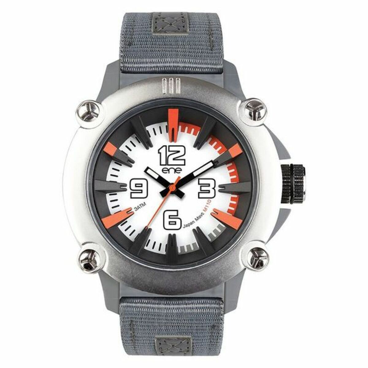 Reloj Hombre Ene Plateado (Ø 51 mm)