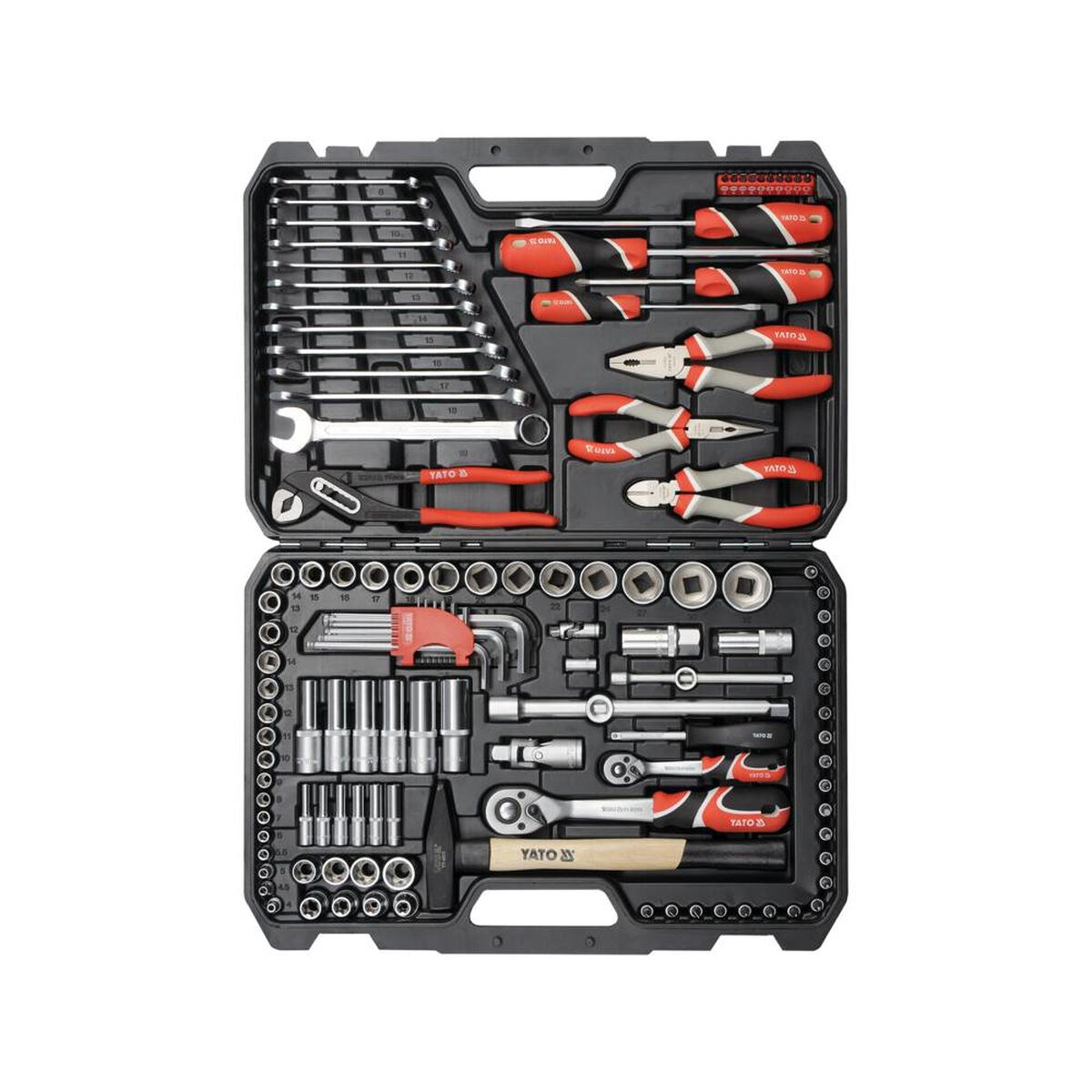 Maletín de Herramientas Yato XXL 1/4-1/2" Acero aleado 122 Piezas