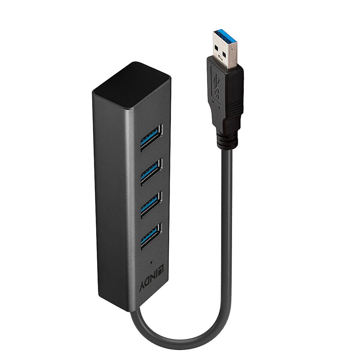 Hub USB LINDY Gris