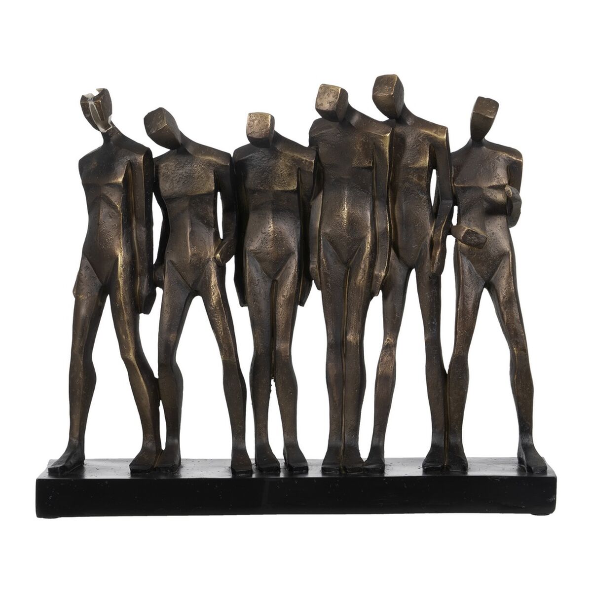 Figura Decorativa Cobre Personas 40 x 10,5 x 34 cm