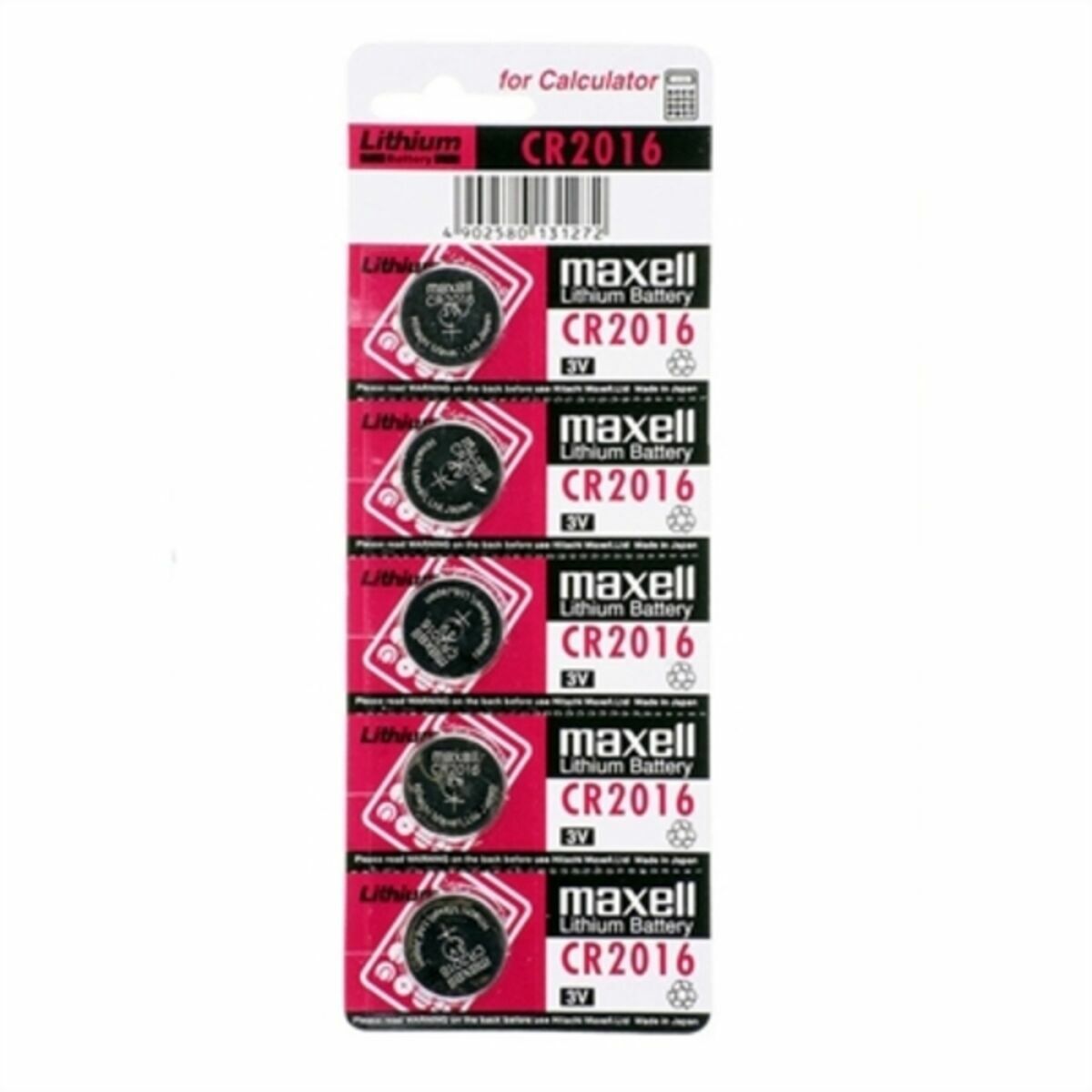 Pilas de Botón de Litio Maxell CR2016 90 mAh 3 V