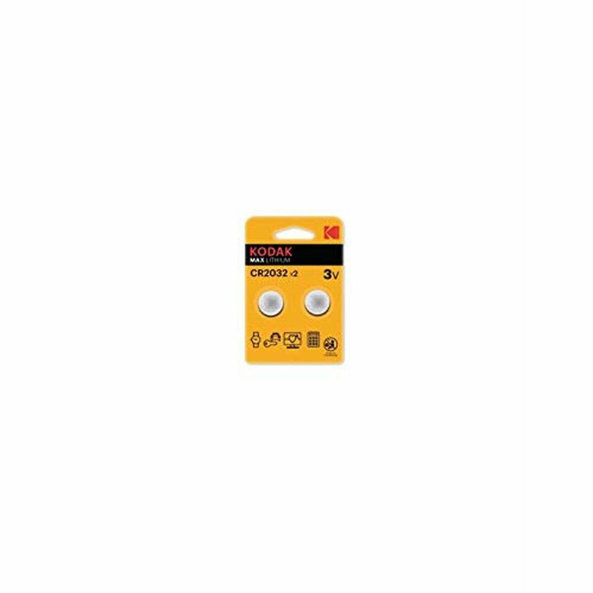 Pila de Botón de Litio Kodak CR2032 210 mAh 3 V (2 Unidades)