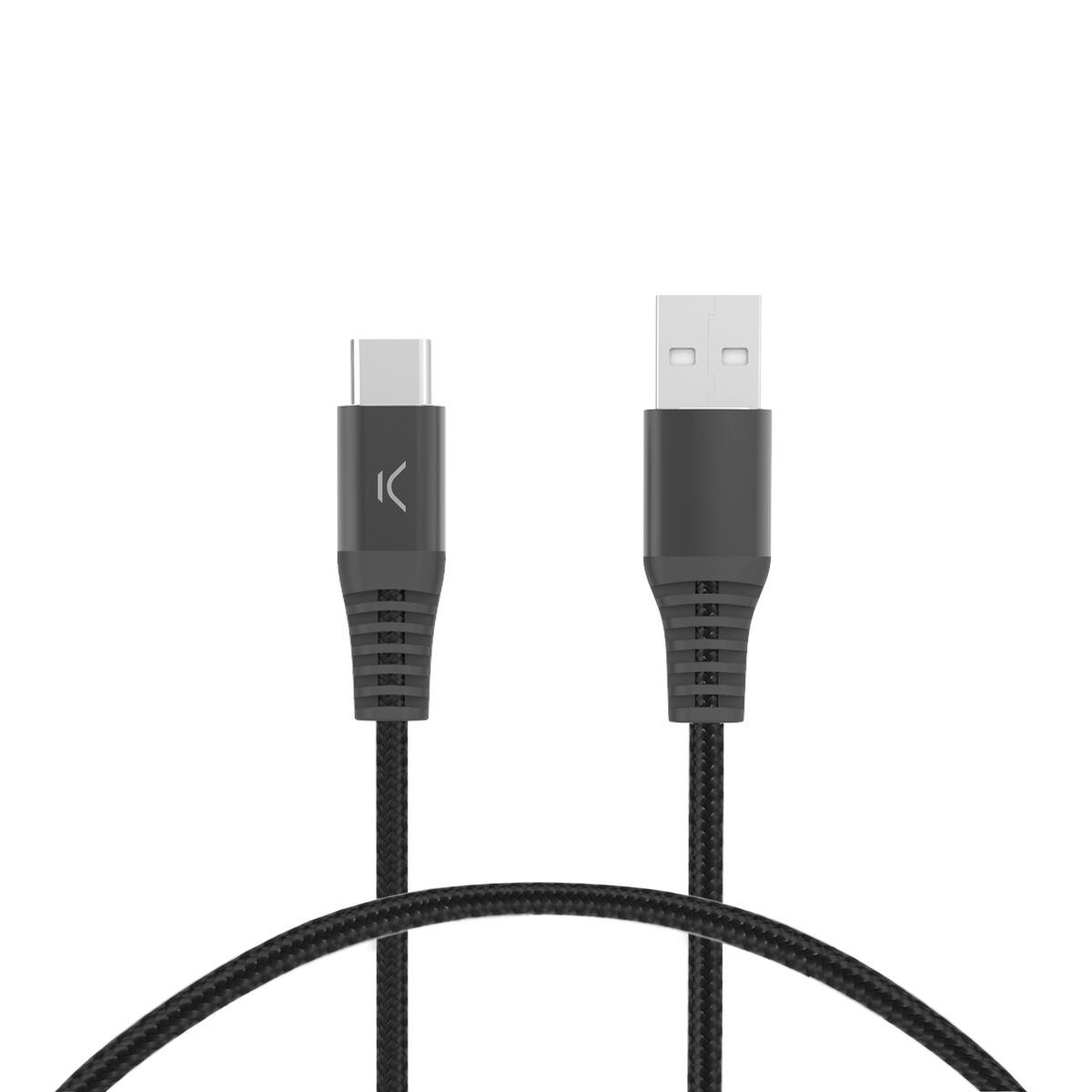 Cable USB A a USB-C KSIX Negro 1 m