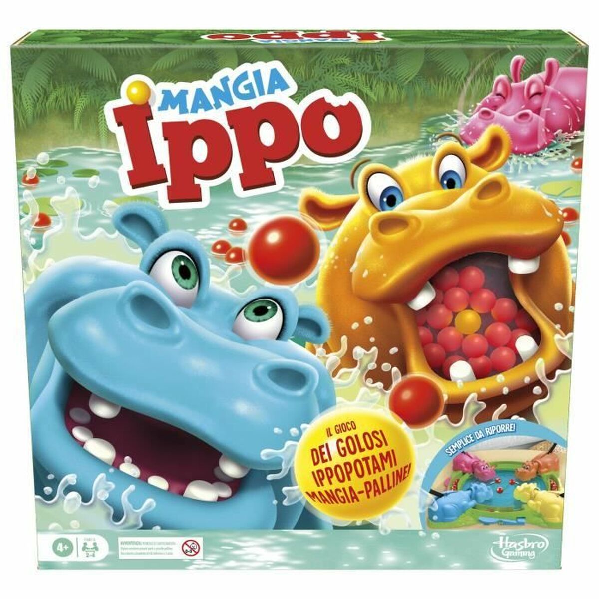 Juego de Mesa Hasbro Mangia Ippo 30 x 7 x 30 cm 10 x 45 x 45 cm