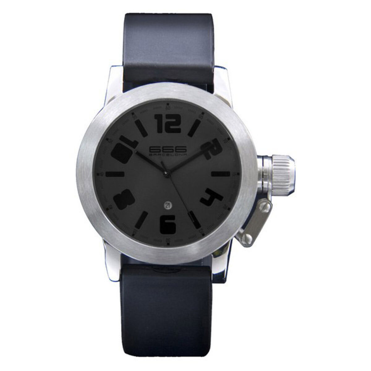 Reloj Hombre 666 Barcelona Plateado (Ø 40 mm)