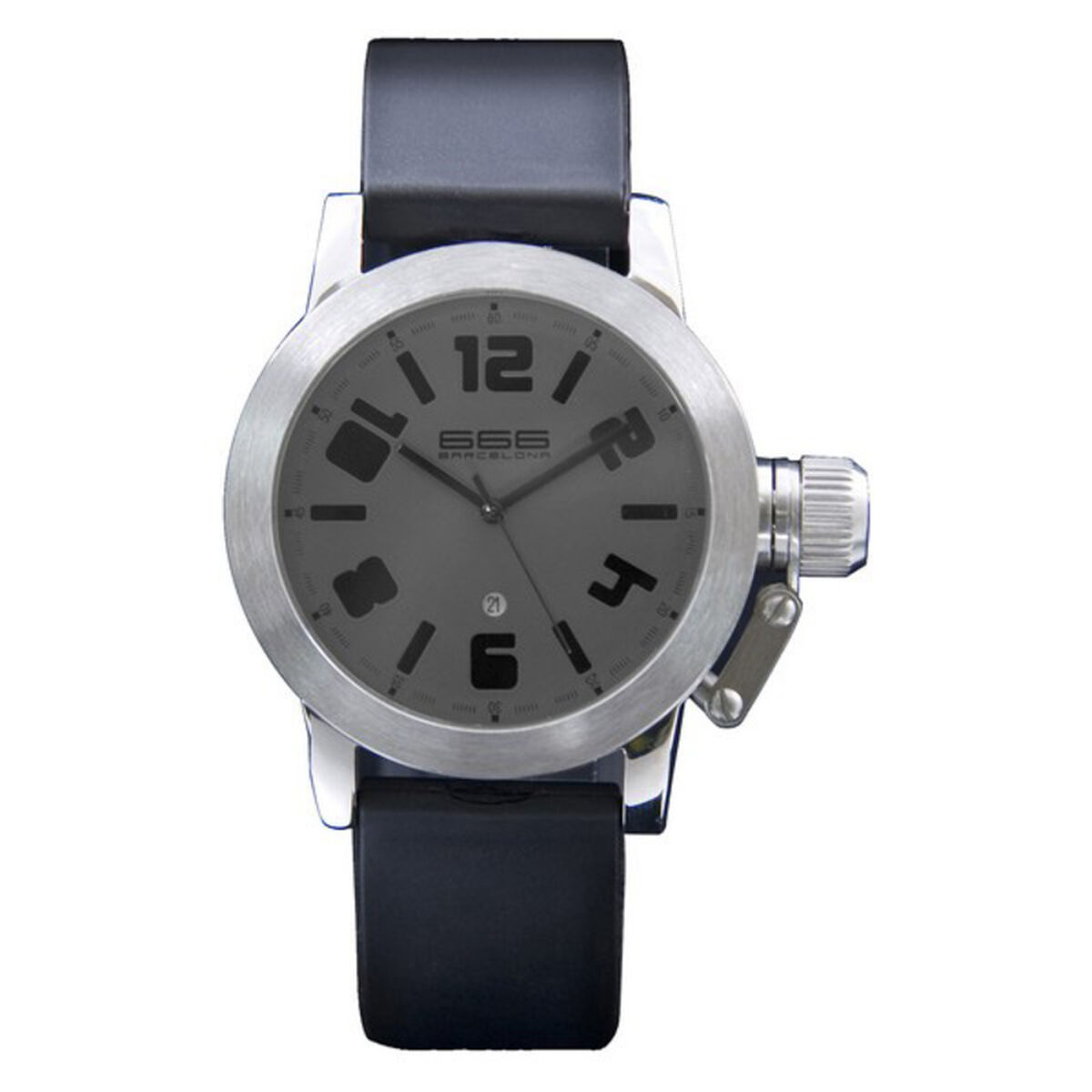 Reloj Hombre 666 Barcelona Plateado (Ø 40 mm)