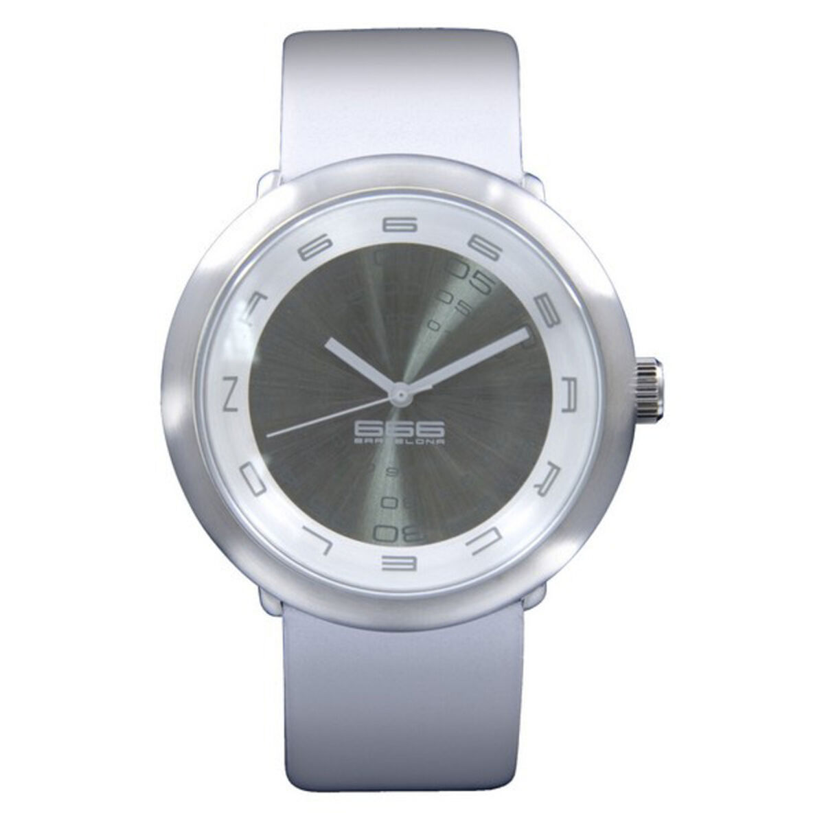 Reloj Hombre 666 Barcelona Plateado (Ø 43 mm)