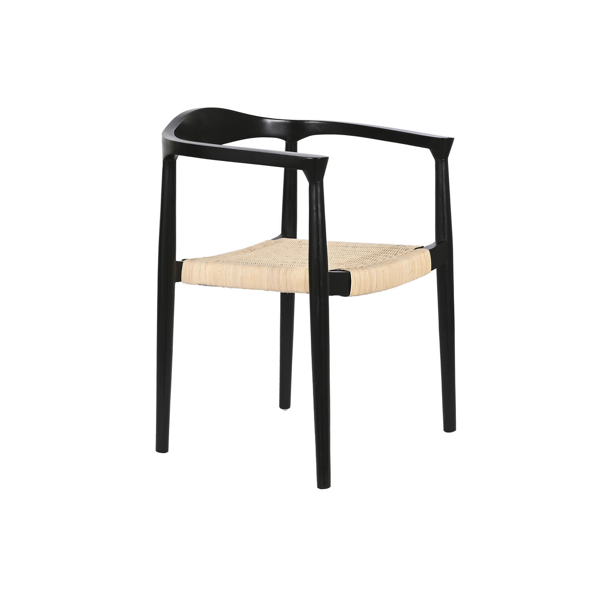 Silla DKD Home Decor Blanco Negro 59 x 55 x 78 cm