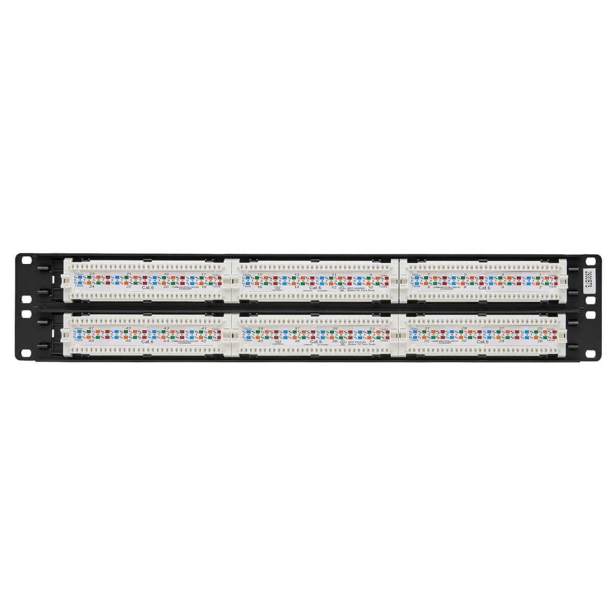 Patch Panel 48 Puertos UTP Categoría 6 Eaton N252-048