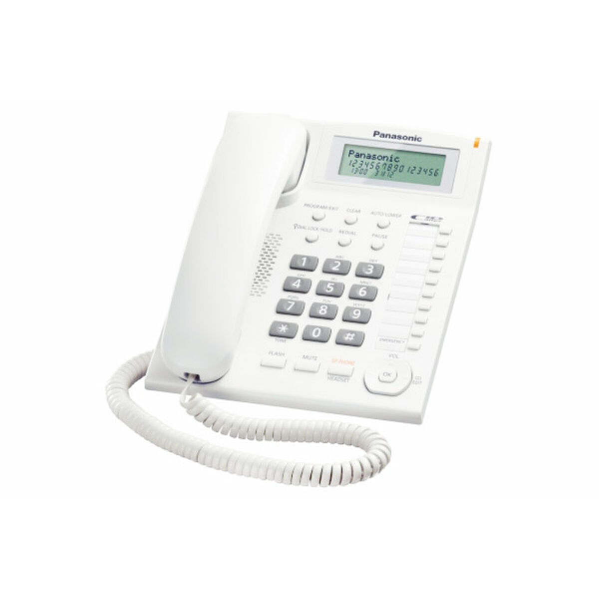 Teléfono Fijo Panasonic KX-TS880EXW LCD Blanco