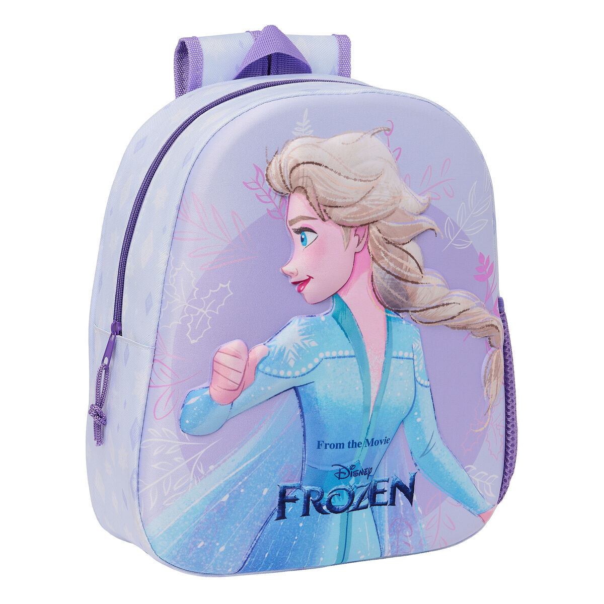 Mochila Infantil 3D Frozen Lila 27 x 33 x 10 cm