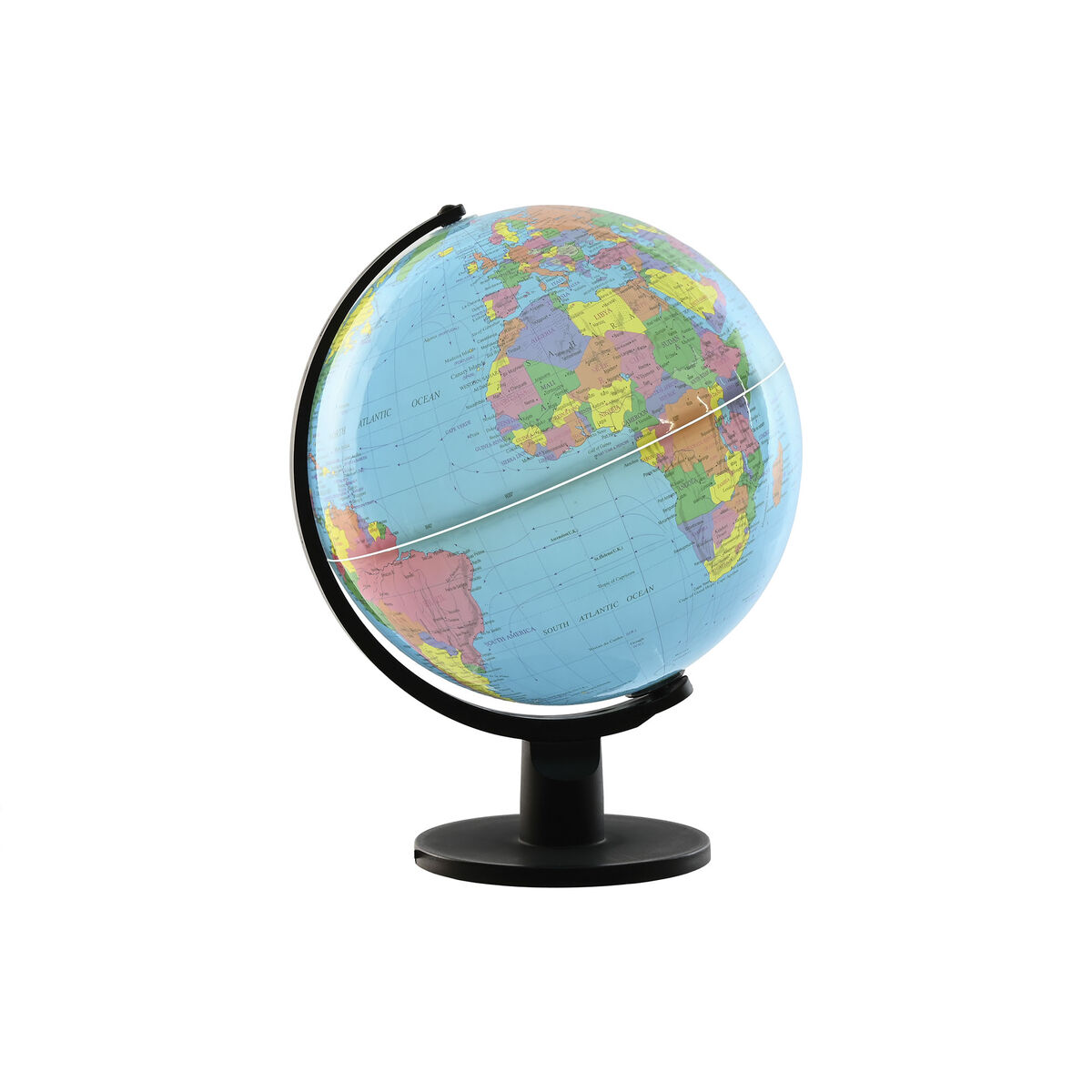 Globo Terraqueo Home ESPRIT Azul Negro Multicolor PVC Aluminio 33 x 32 x 41 cm