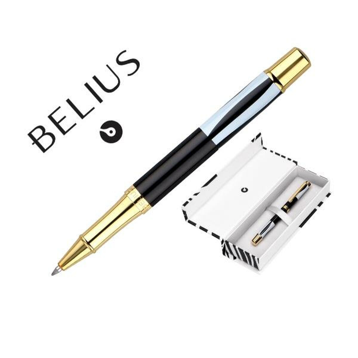 Bolígrafo Roller Belius BB304 Negro 1 mm