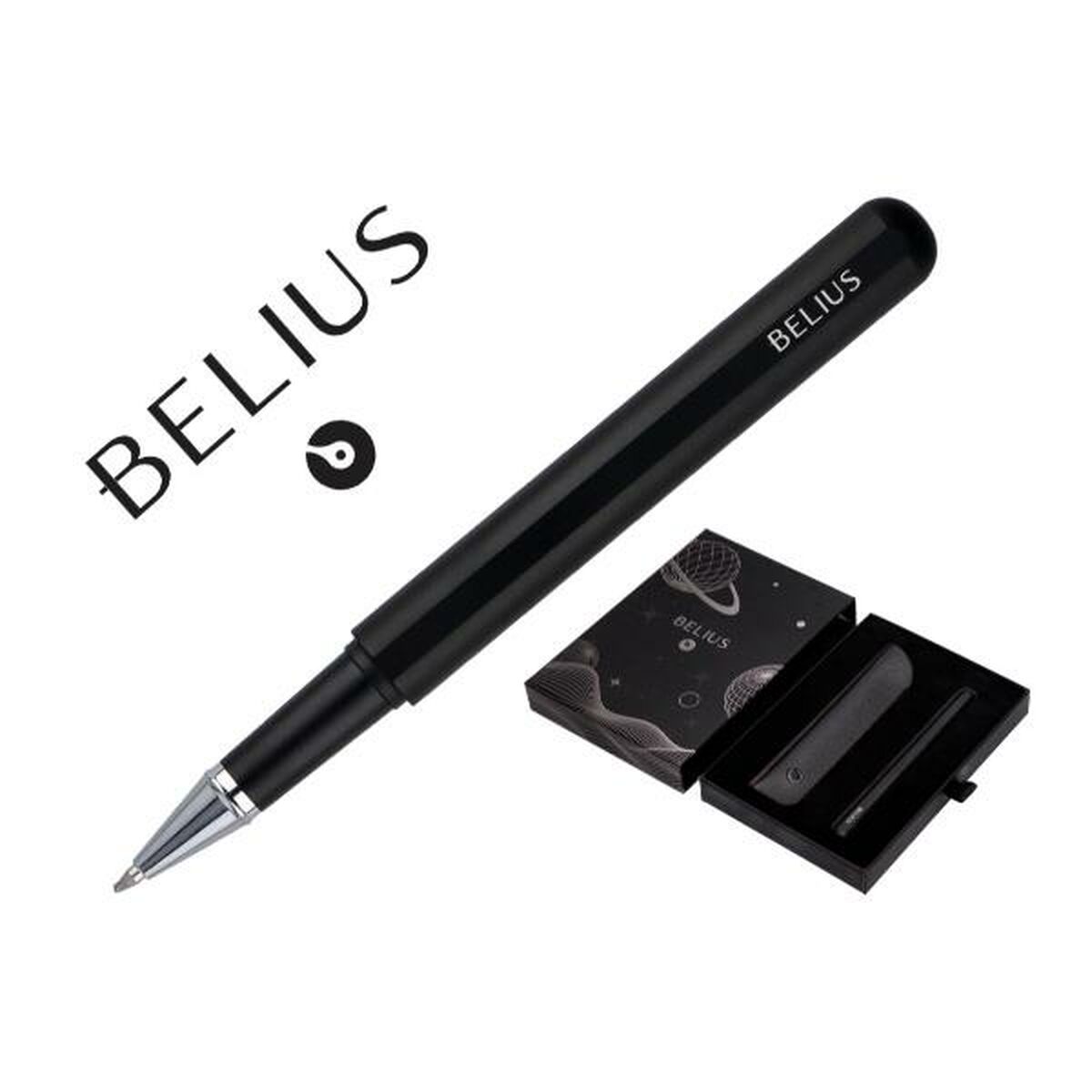 Bolígrafo Roller Belius BB287 Negro 1 mm