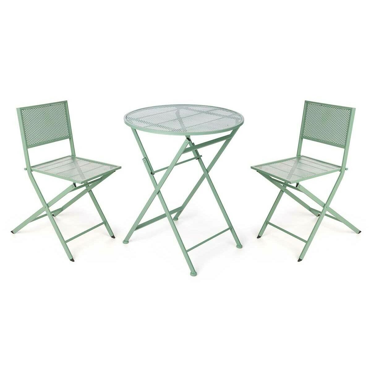Conjunto de Mesa con 2 Sillas Ibergarden Verde 0,96 x 60 x 22,5 cm