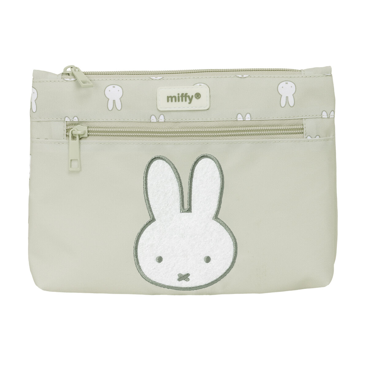 Portatodo Doble Miffy Niebla Gris 23 x 16 x 3 cm