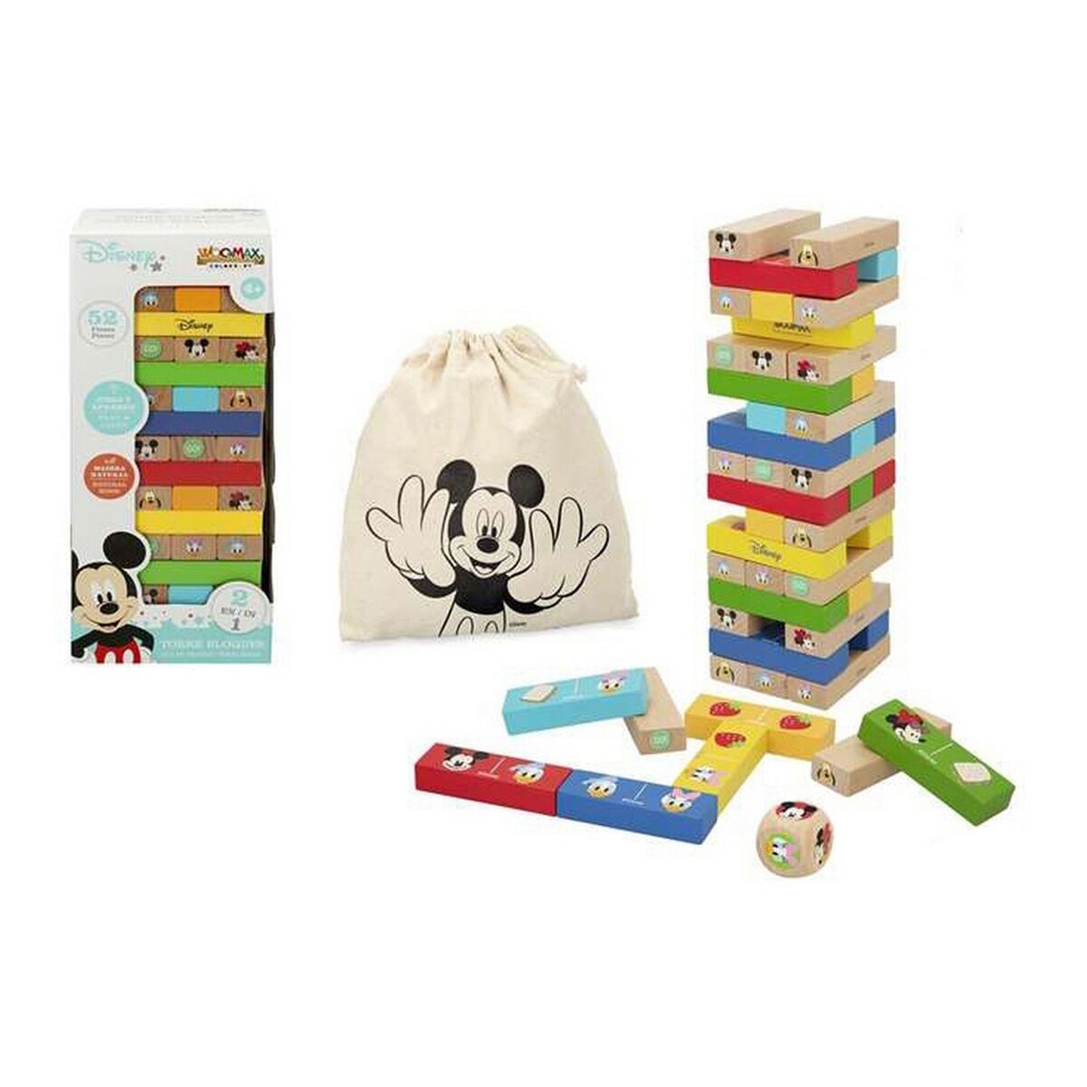 Bloques Apilables Disney 7,5 x 1,5 x 2,5 cm 52 Piezas
