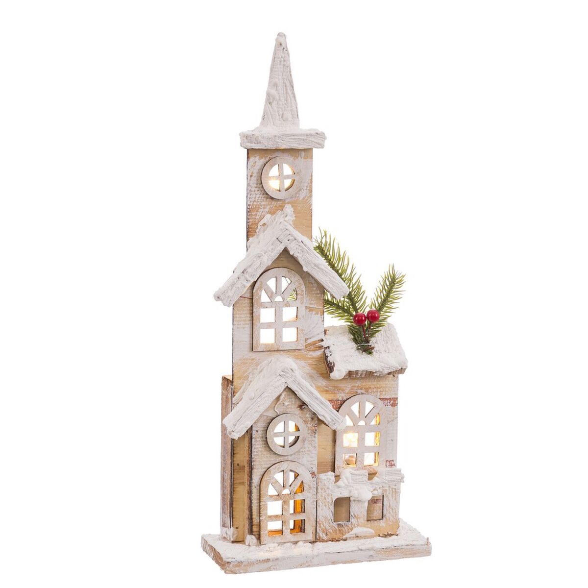 Decoración luminosa Natural Iglesia 16 x 8 x 38 cm
