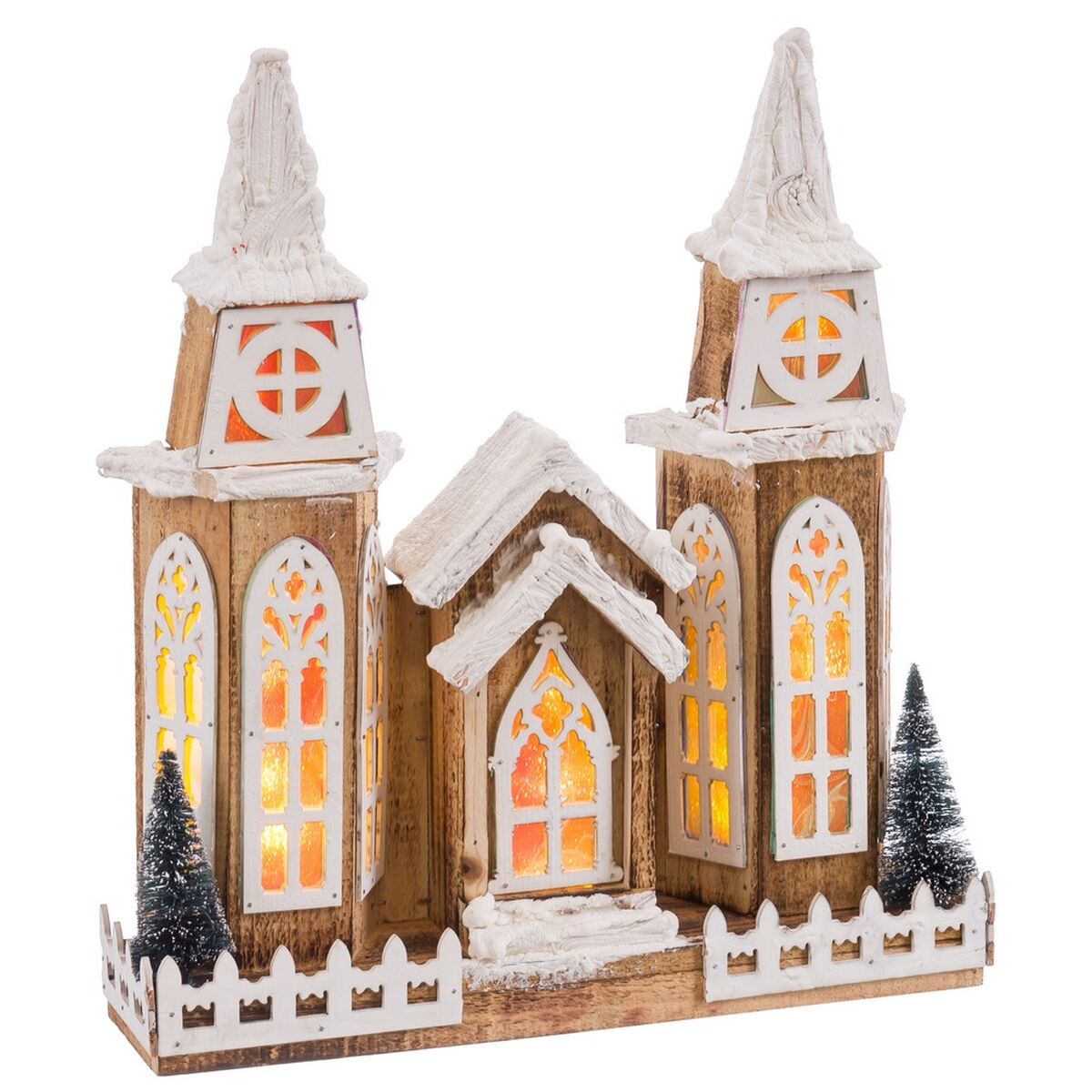 Decoración luminosa Natural Iglesia 36 X 8 X 39 CM